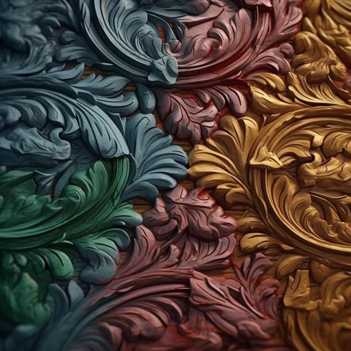 Patterns and decorations (Colours 3, PATTERN_423) 3D models for cnc